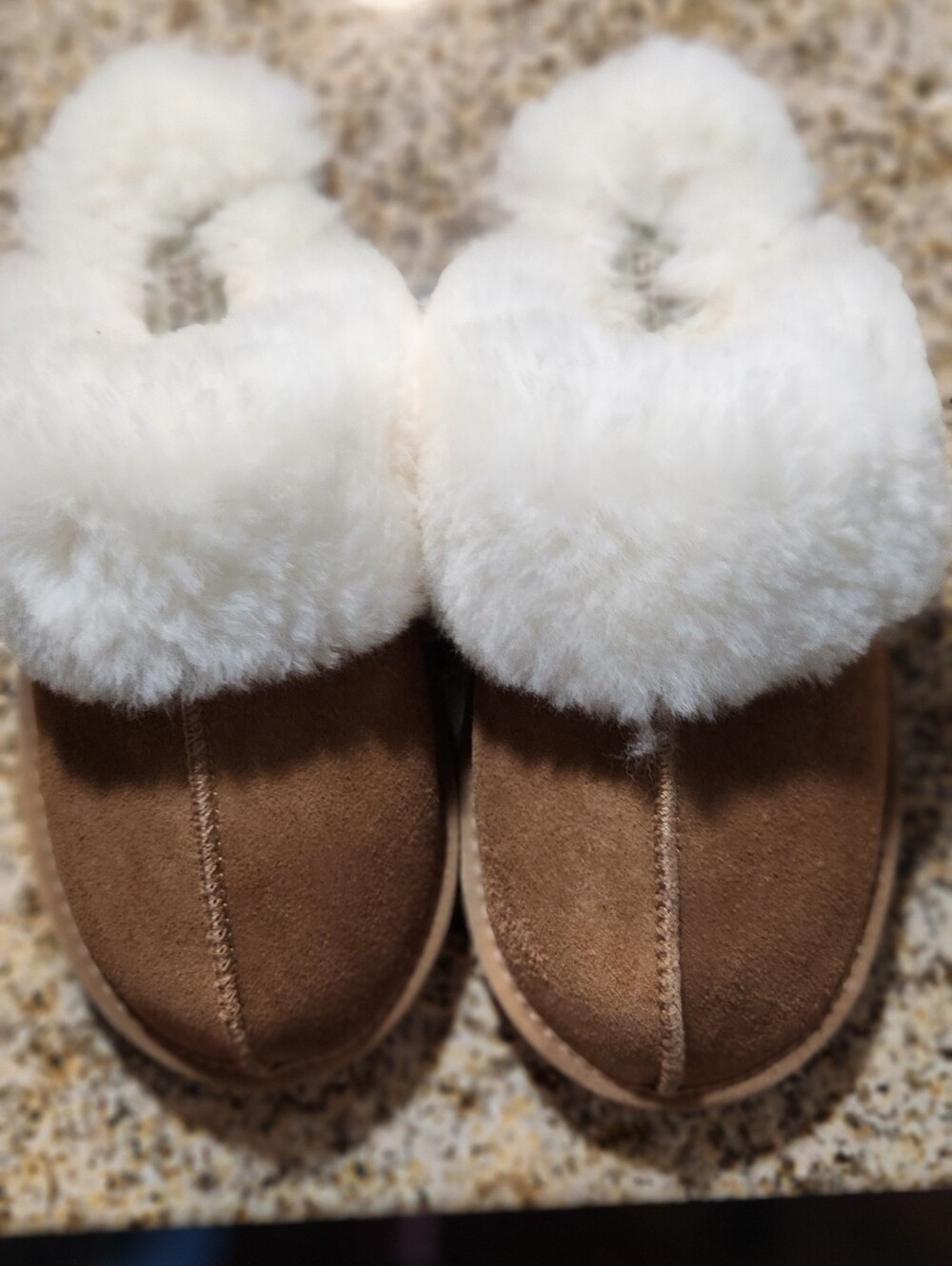 Project Cloud Adult Cozy Faux-Shearling Slip-On Slippers - Brown/White